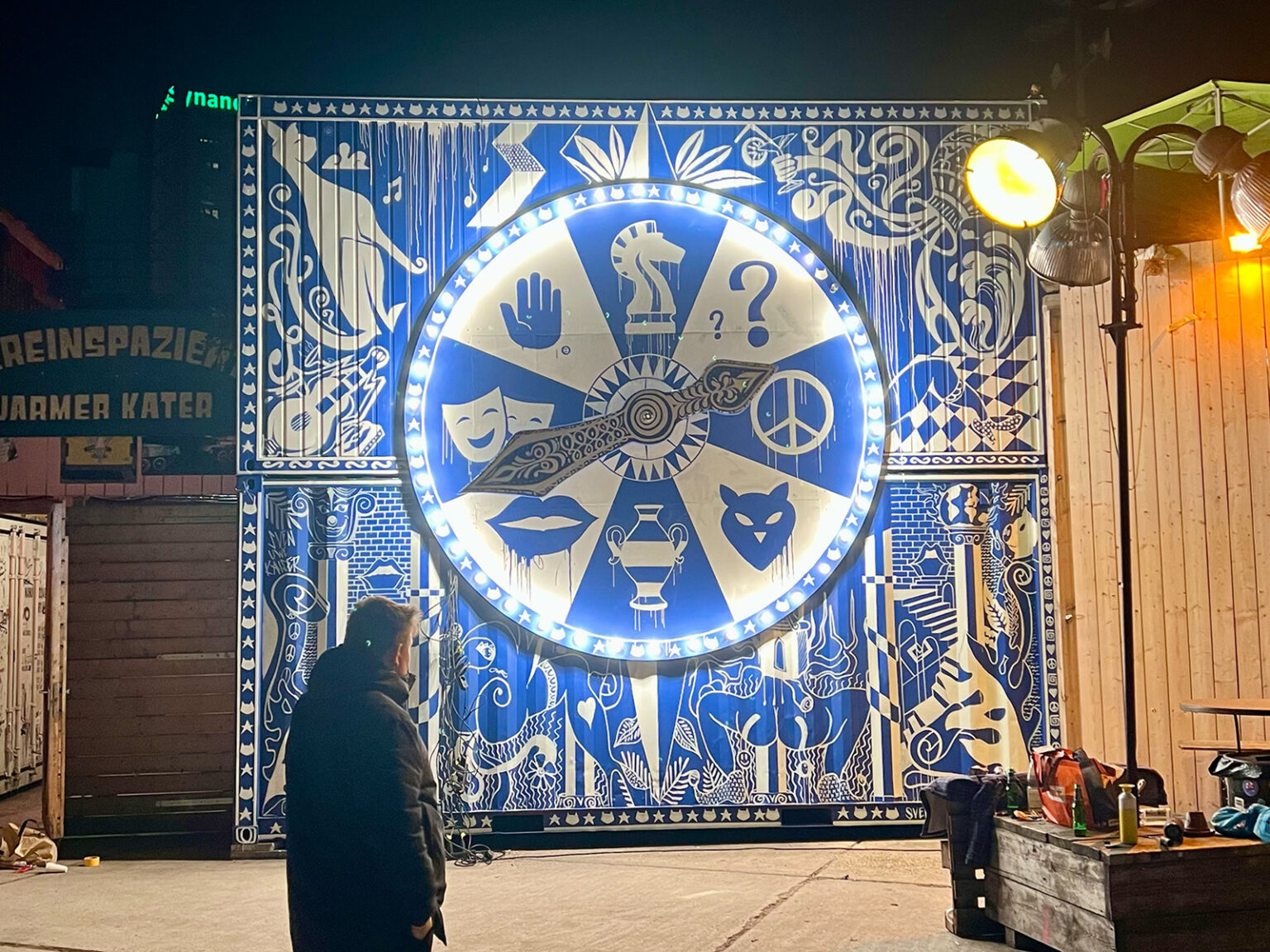 Installation Sven Uwe Kaiser at Holzmarkt2 Berlin